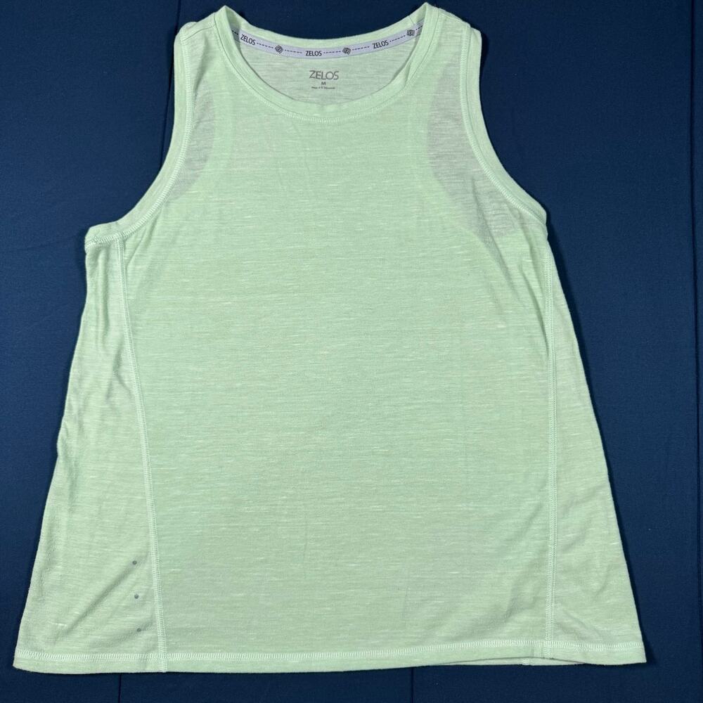 Zelos Light Green Athletic Tank Top Women’s Medium Workout Gym